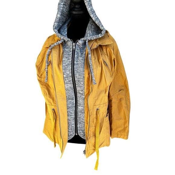 Love Tree cotton jacket with contrasting hood, women's size M - Picture 2 of 10